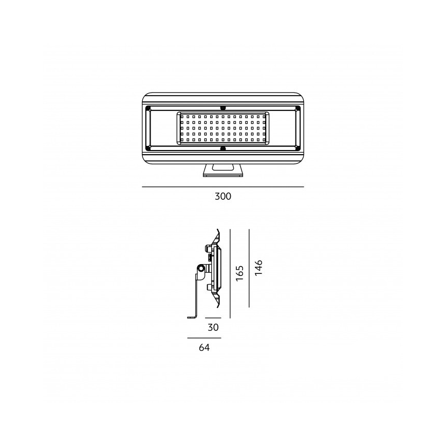 LED-tekninen valaisin 4-in-1 MULTILUXO LED/100W/230V 4000K IP65 30 cm