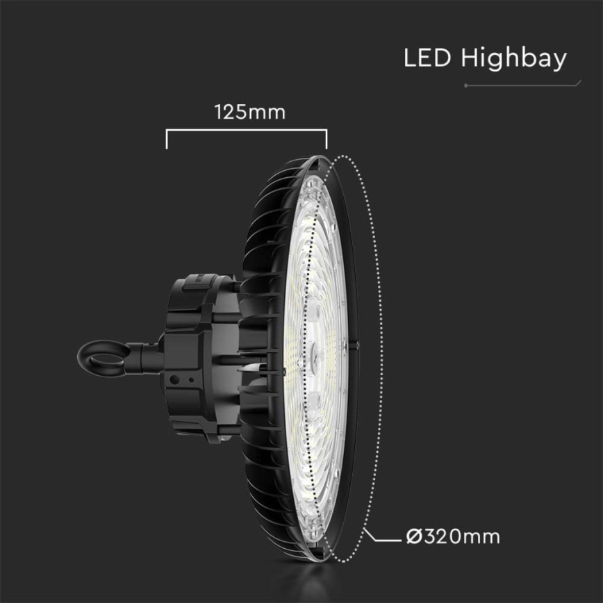 LED Teollisuusvalaisin High Bay LED/200W/230V 3000K/4000K/6000K IP65
