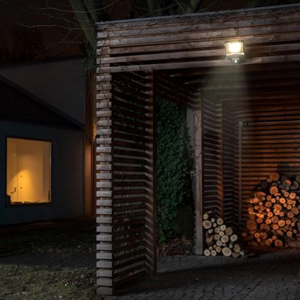 LED-ulkovalonheitin liike- ja hämäräsensorilla LED/50W/230V 4500K IP65 musta