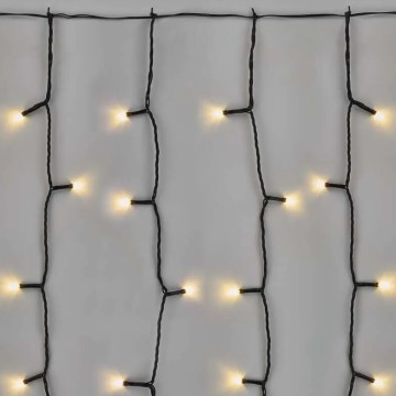 LED Ulkoinen jouluketju 100xLED/1x2m IP44 lämmin valkoinen
