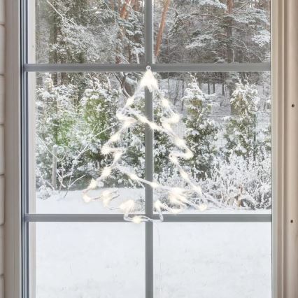 LED Ulkokäyttöön tarkoitettu joulukoriste ikkunaan 35xLED/230V IP44 lämmin valkoinen/kuusi