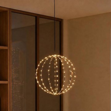 LED Ulkoinen joulukoriste LED/2,1W/230V halkaisija 40 cm IP44 lämmin valkoinen