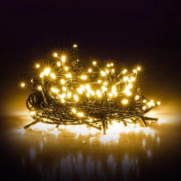 LED-ulkojouluketju 1000xLED 105m lämpimänvalkoinen IP44