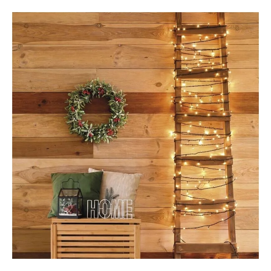 LED-ulkojouluketju 50xLED/5m IP44 lämpimänvalkoinen