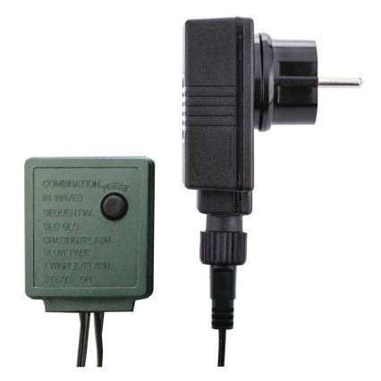 LED-ulkojouluketju CHAIN 180xLED/8 toimintoa 8m IP44 kylmä valkoinen