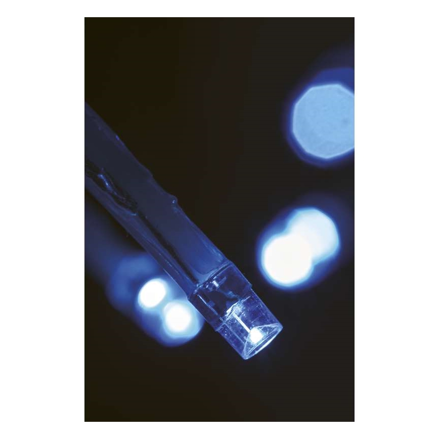 LED-ulkojouluketju CHAIN 180xLED/8 toimintoa 8m IP44 kylmä valkoinen