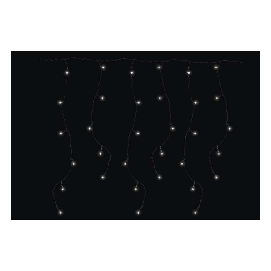 LED-ulkojouluketju CHAIN 180xLED/8 toimintoa 8m IP44 kylmä valkoinen
