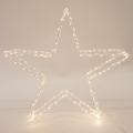 LED-ulkojouluvalaisin 120xLED/2,1W/230V IP44 lämmin valkoinen tähti 46 cm