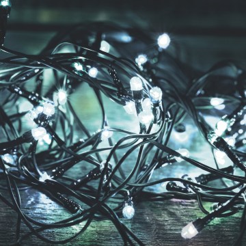 LED ulkojouluvaloketju 1000xLED/230V 8 toimintoa 75 m IP44 kylmänvalkoinen