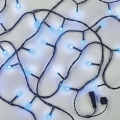 LED ulkojouluvaloketju 100xLED/10m IP44 sininen