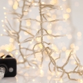 LED-ulkojouluvaloketju CLUSTER 588 LEDiä / 8 toimintoa 8,5 m IP44 lämmin valkoinen