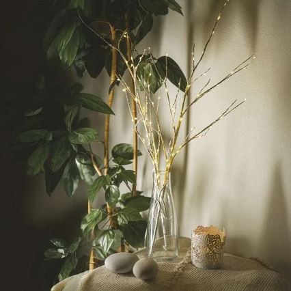 LED-ulkojouluvalosarja 100xLED/3xAA lämmin valkoinen IP44