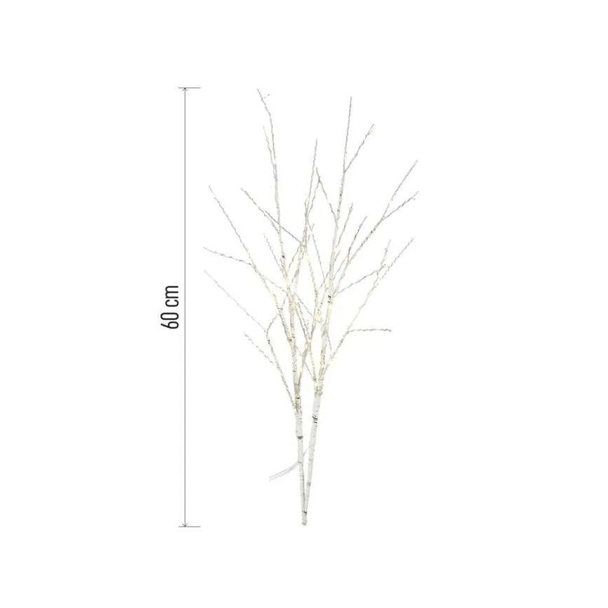 LED-ulkojouluvalosarja 100xLED/3xAA lämmin valkoinen IP44