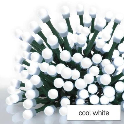 LED-ulkojouluvalosarja, 480 LED, 8 toimintoa, 53 m, kylmänvalkoinen, IP44