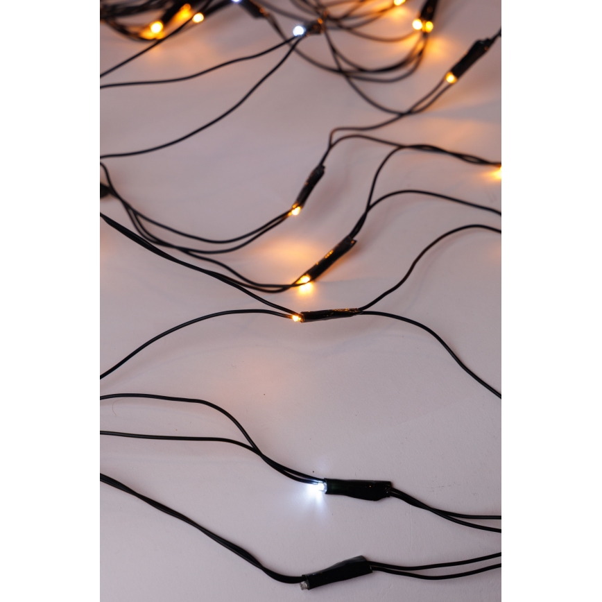 LED ulkojouluverho NET 240xLED/7,2W/230V 1,5x2 m IP44 lämmin valkoinen