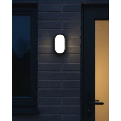 LED-ulkokattovalaisin 8W/230V 4200K IP64, musta