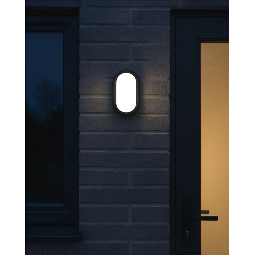 LED-ulkokattovalaisin 8W/230V 4200K IP64, musta