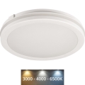 LED-ulkokattovalaisin BENO E LED/30W/230V 3000/4000/6500K halkaisija 30 cm IP65 valkoinen