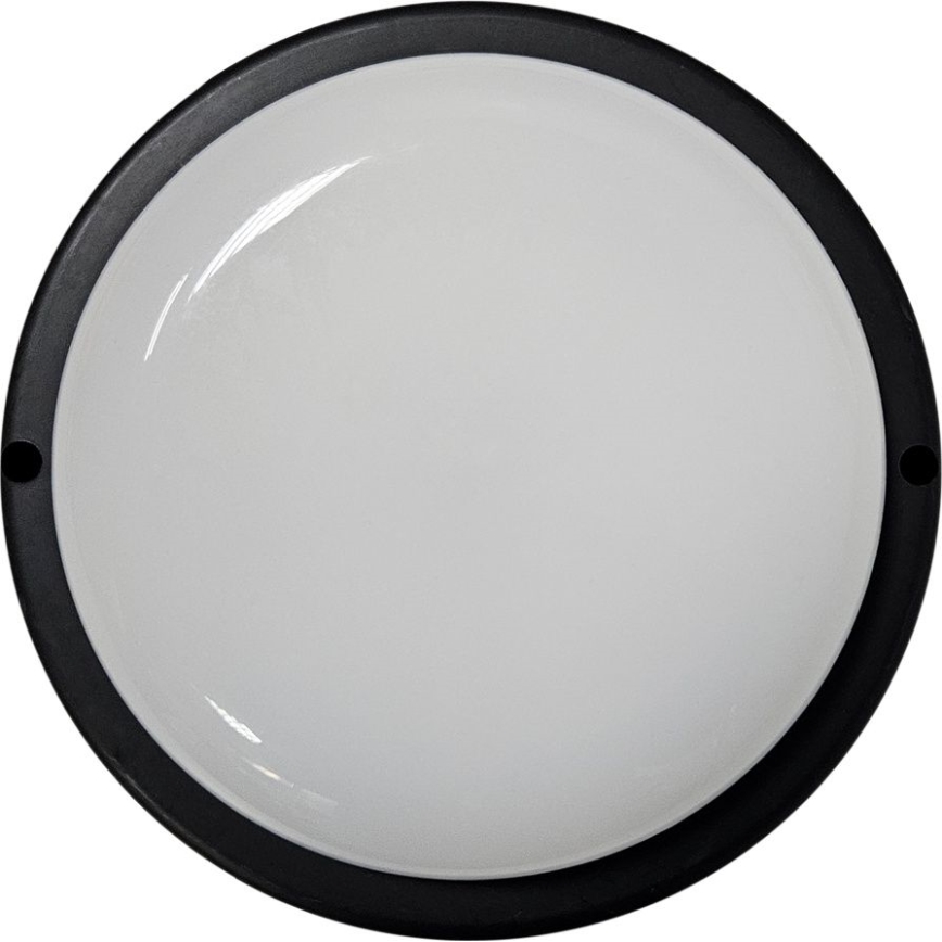 LED-ulkokattovalaisin LED/15W/230V 4200K halkaisija 15,5 cm IP64 musta