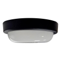 LED-ulkokattovalaisin LED/8W/230V 4200K halkaisija 14 cm IP64 musta