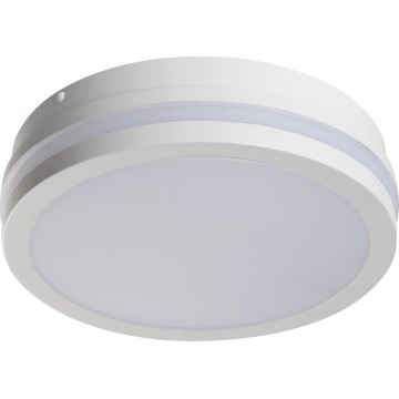 LED-ulkokattovalaisin liiketunnistimella BENO LED/12/18W/230V 3000/3500/4000K IP65 valkoinen pyöreä