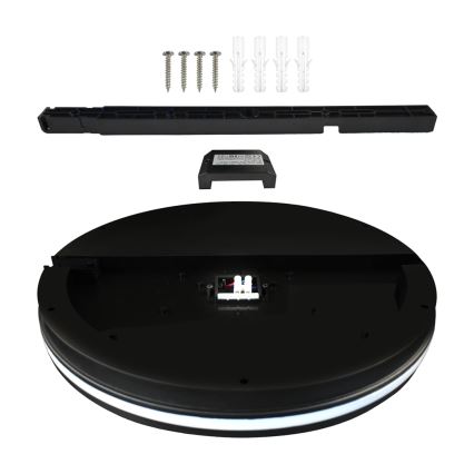 LED-ulkokattovalaisin MARLON LED/18W/230V 4000K IP54 musta