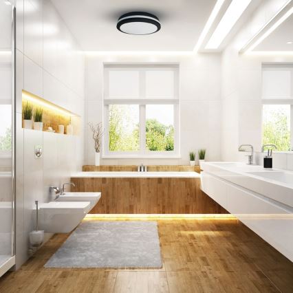 LED-ulkokattovalaisin MARLON LED/48W/230V 4000K IP54 musta