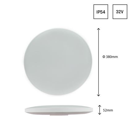LED ulkokattovalaisin NYMPHEA LED/32W/230V IP54 6000K