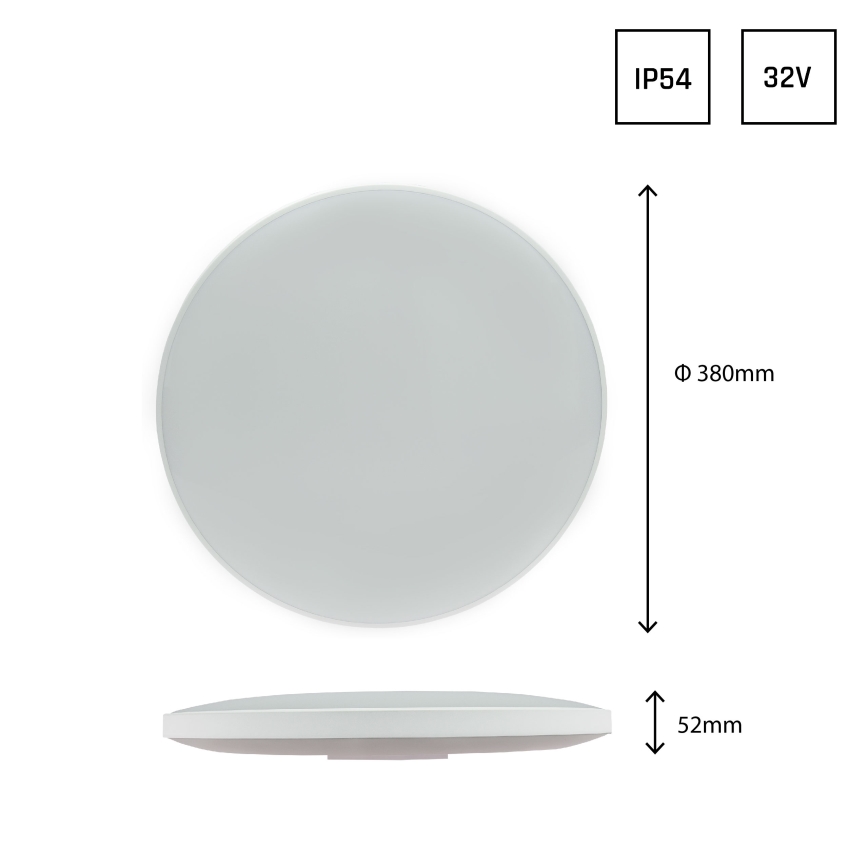 LED ulkokattovalaisin NYMPHEA LED/32W/230V IP54 6000K
