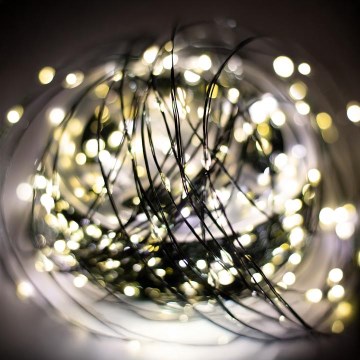 LED ulkokäyttöinen joulukoristevaloketju 1000xLED/230V 8 toimintoa 53 m IP44 lämmin valkoinen + kauko-ohjain