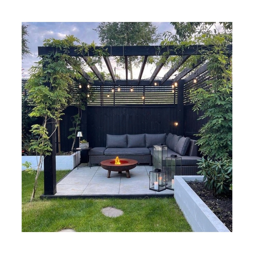 LED-ulkokäyttöinen koristevalosarja 20xE27/1W/230V 20,94 m IP44 musta