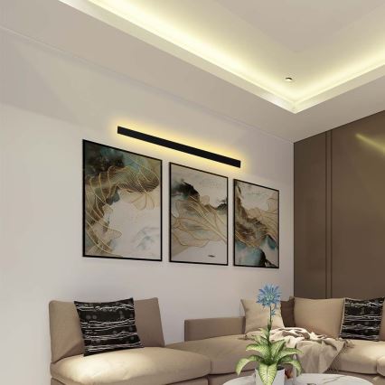 LED-ulkokäyttöinen seinävalaisin LED/10W/230V 4000K IP65 51 cm musta