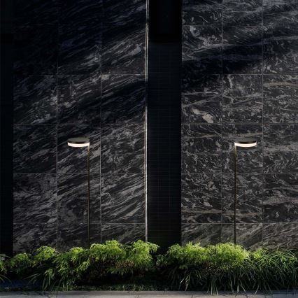 LED Ulkokäyttöön tarkoitettu aurinkokennovalo LED/2W/3,7V 3000K IP54 2000 mAh musta