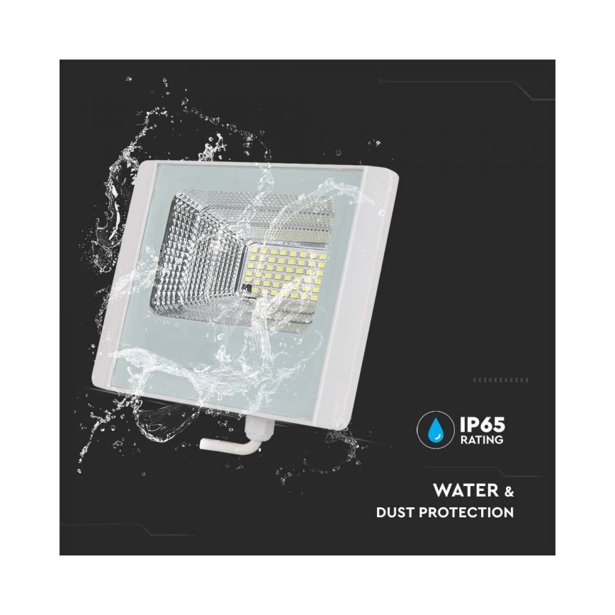 LED Ulkovalaisin aurinkokennolla LED/12W/3,2V IP65 6400K 20000 mAh + kaukosäädin