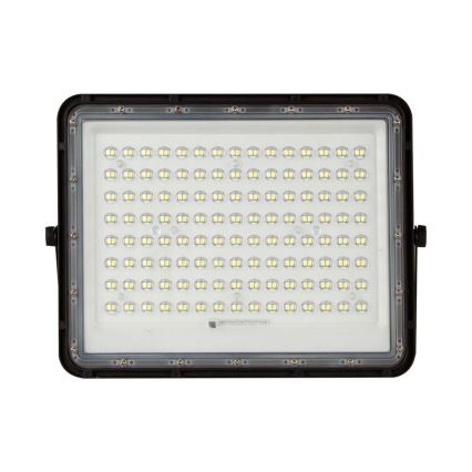 LED Ulkovalaisin aurinkokennolla LED/20W/3,2V 6400K musta IP65 16000 mAh + kaukosäädin