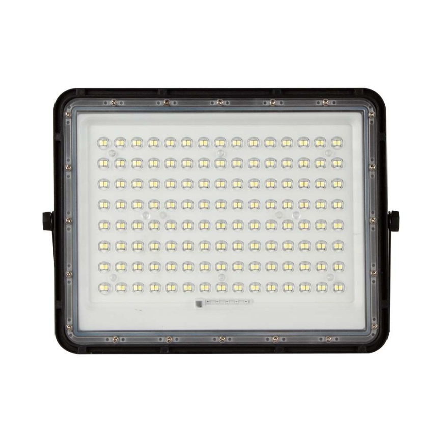 LED Ulkovalaisin aurinkokennolla LED/20W/3,2V 6400K musta IP65 16000 mAh + kaukosäädin