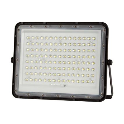 LED Ulkovalaisin aurinkokennolla LED/20W/3,2V 6400K musta IP65 16000 mAh + kaukosäädin