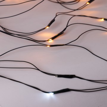 LED Ulkokäyttöön jouluköynnös VERKKO 240xLED/7,2W/230V 1,5x2 m IP44 lämmin valkoinen