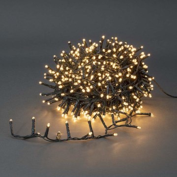 LED-ulkoketju 400xLED/7 toimintoa 11m IP44 lämmin valkoinen