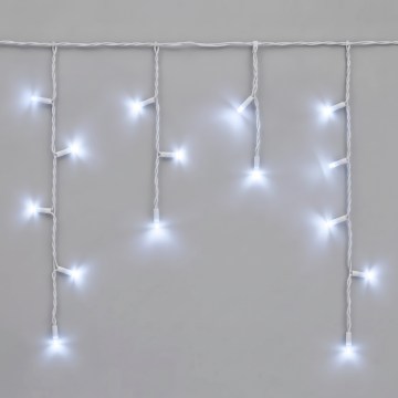 LED ulkoketju 50xLED/3x0,4m IP44 kylmänvalkoinen