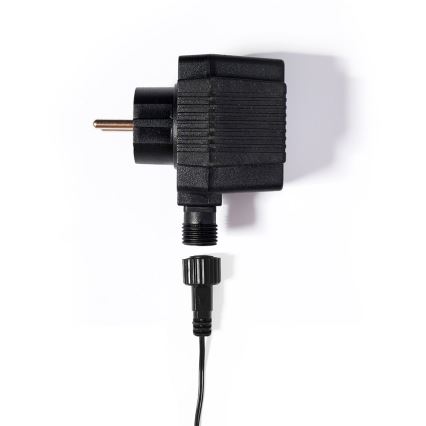 LED-ulkojouluketju FELICIA FILAMENT 20xE10 19m värikäs/lämpimänvalkoinen IP44, Made in the EU