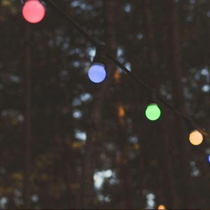 LED-ulkoketju STRING RGB 10m 20xLED/0,5W/230V IP44