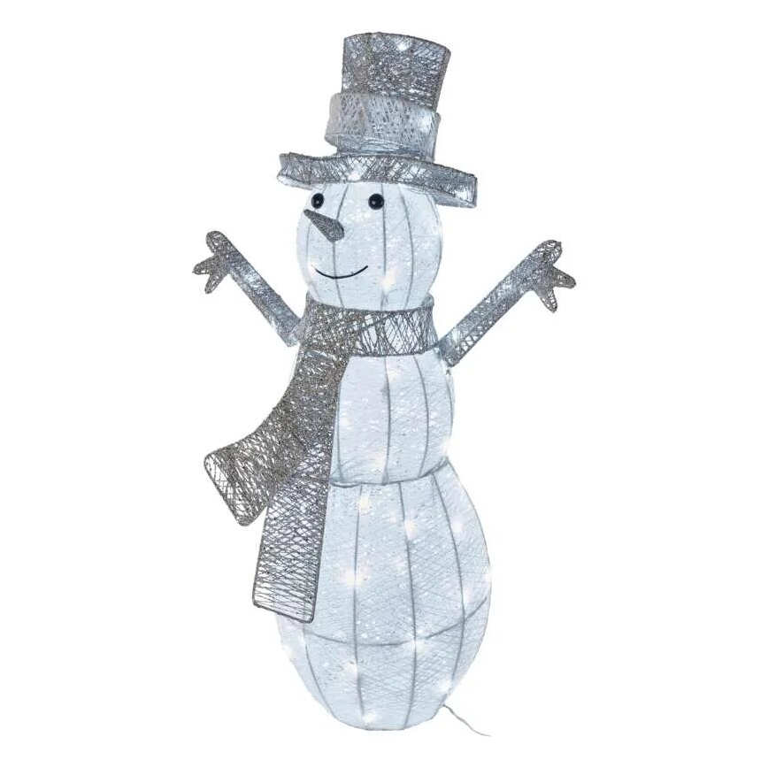 LED Ulkokäyttöön tarkoitettu joulukoriste 80xLED/3,6W/230V IP44 82 cm lumiukko