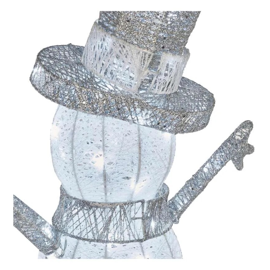 LED Ulkokäyttöön tarkoitettu joulukoriste 80xLED/3,6W/230V IP44 82 cm lumiukko