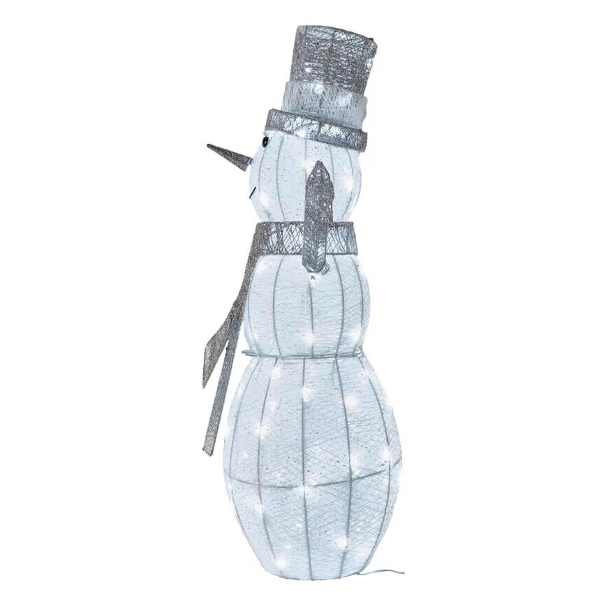 LED Ulkokäyttöön tarkoitettu joulukoriste 80xLED/3,6W/230V IP44 82 cm lumiukko