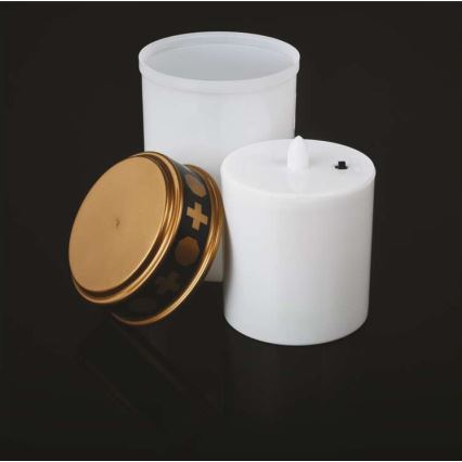 LED-ulkokoriste LED/2xC IP44 valkoinen