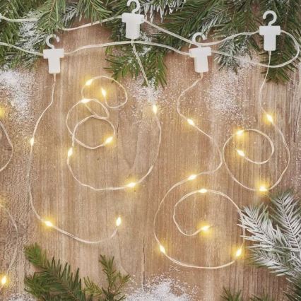 LED Ulkokäyttöön tarkoitettu joulukoristevalosarja 54xLED/8 toimintoa 6,7x0,7m IP44 lämmin valkoinen