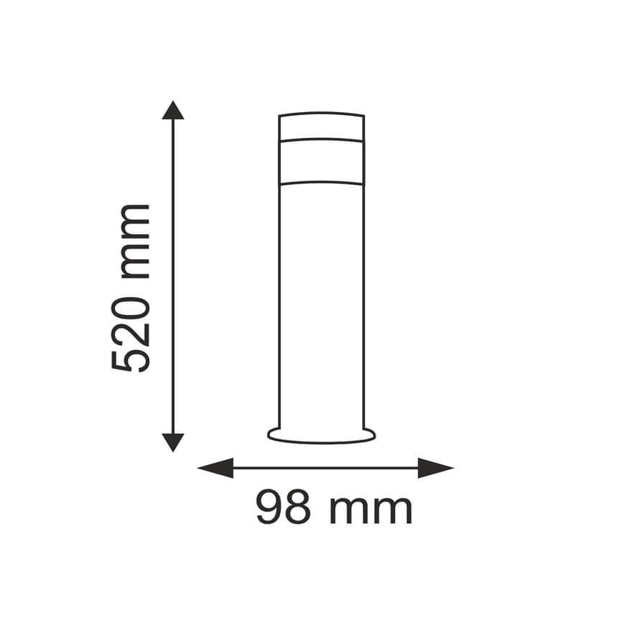 LED-ulkolamppu COLLUM 1xLED/3,6W/230V IP44 52 cm