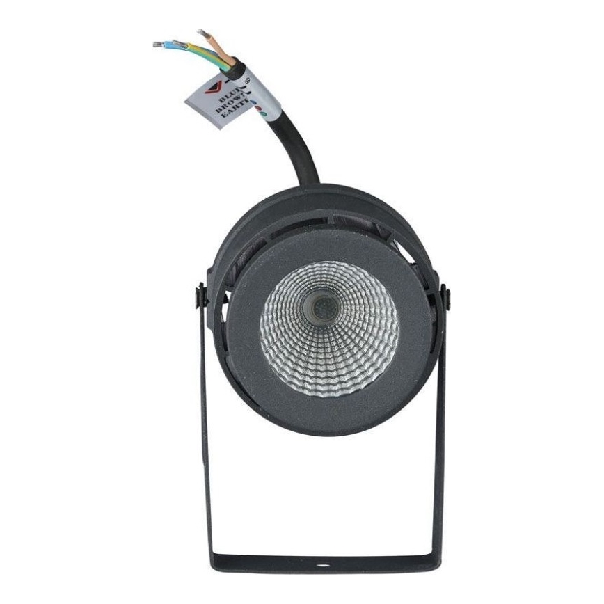 LED-ulkolamppu LED/12W/100-240V IP65 3000K harmaa