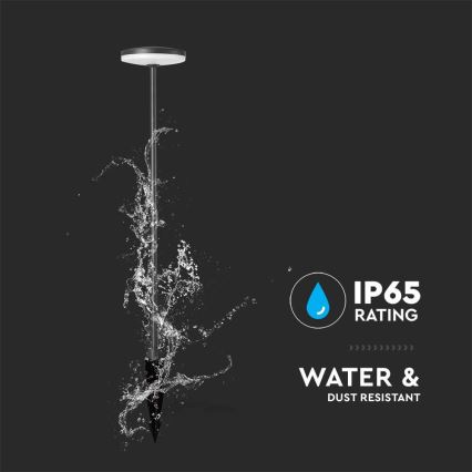 LED-ulkolamppu LED/12W/230V 3000K IP65 antrasiitti